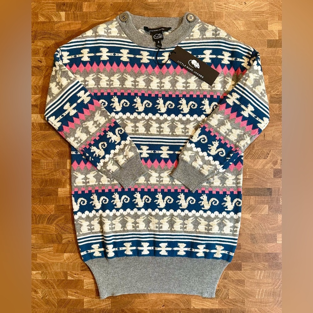 LMJ - Little Marc Jacobs Kids Fair Isle Sweater Dress